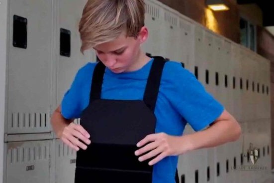 Nuevo diseño escolar de chaleco antibalas para niños
