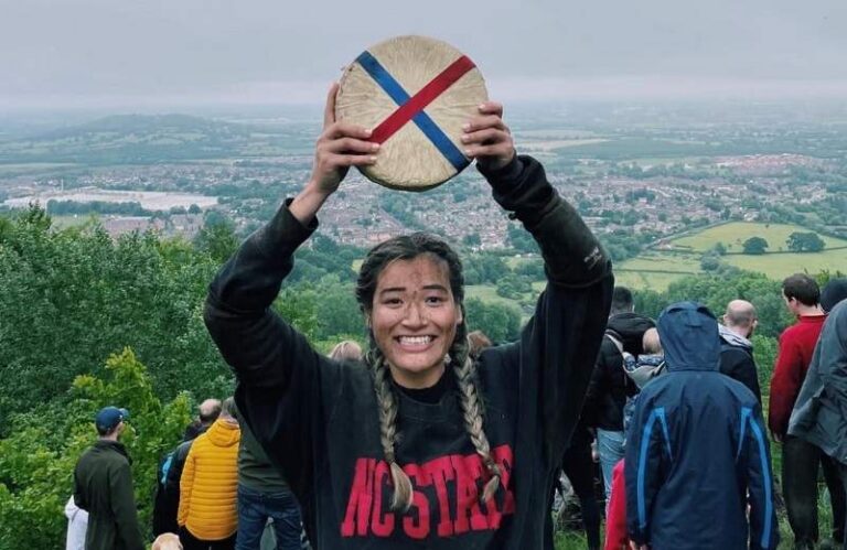 La campeona mundial de Cheese-Rolling es de NC