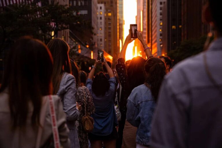 «Manhattanhenge»: La puesta de sol más instagrameable de Nueva York