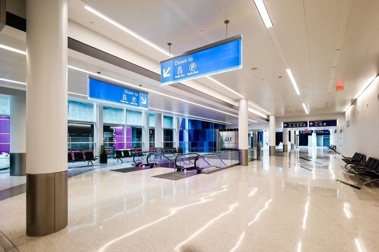 Lista primera parte de expansión en el Charlotte Airport