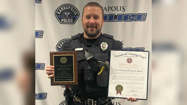 Oficial de Kannapolis es el policía del año de NC