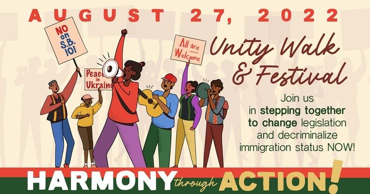 Caminata y festival en unión de los inmigrantes