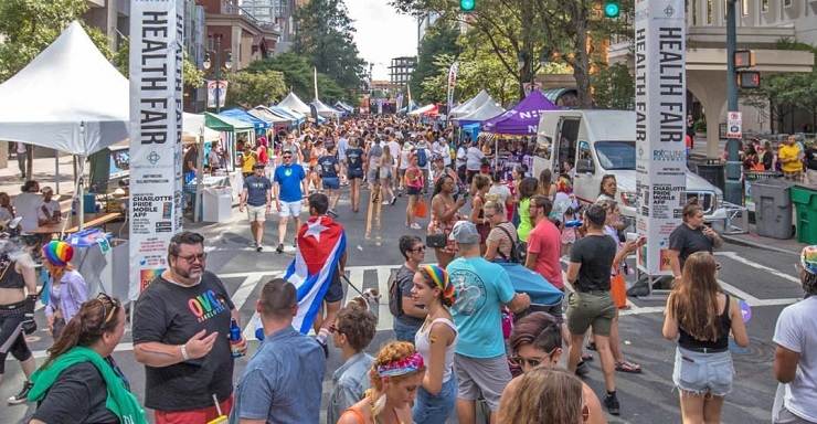 Eventos de Charlotte Pride rompen récord de asistencia
