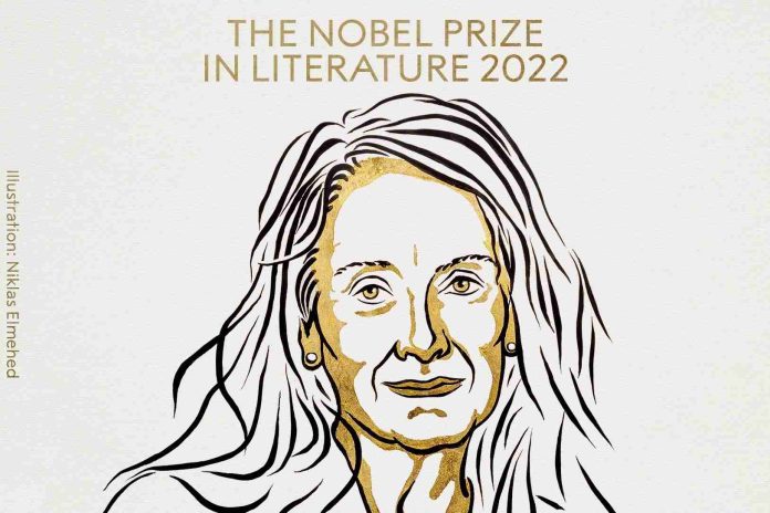 Escritora francesa galardonada con el Premio Nobel de Literatura 2022