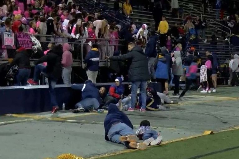 Tiroteo en partido de fútbol americano desata el pánico