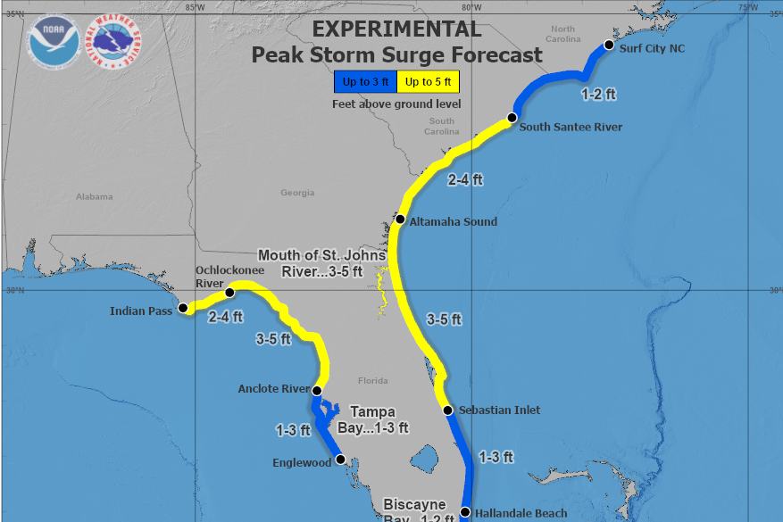 Florida en advertencia por tormenta tropical Nicole