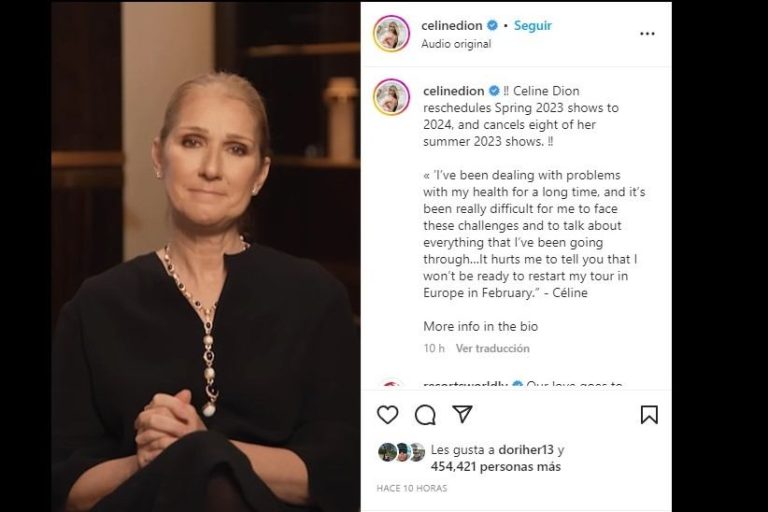 Celine Dion confiesa que padece extraño trastorno neurológico