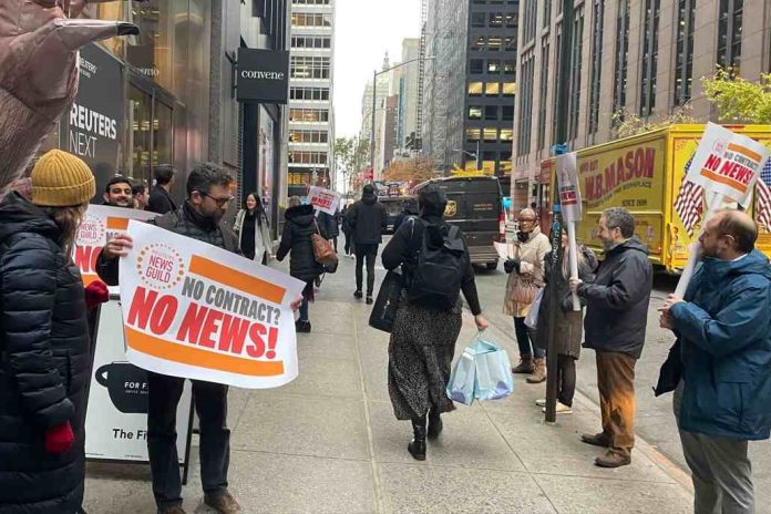 Más de un millar de miembros The NYTimes NewsGuild se lanzan a huelga
