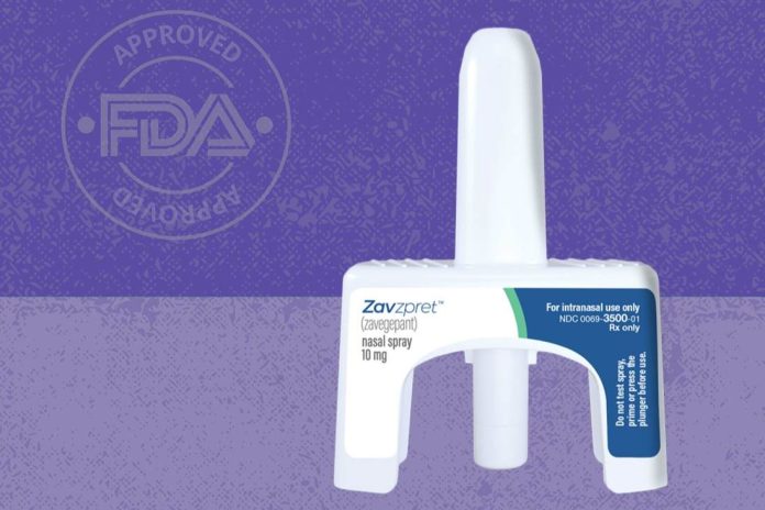 FDA aprueba spray de Pfizer contra la migraña