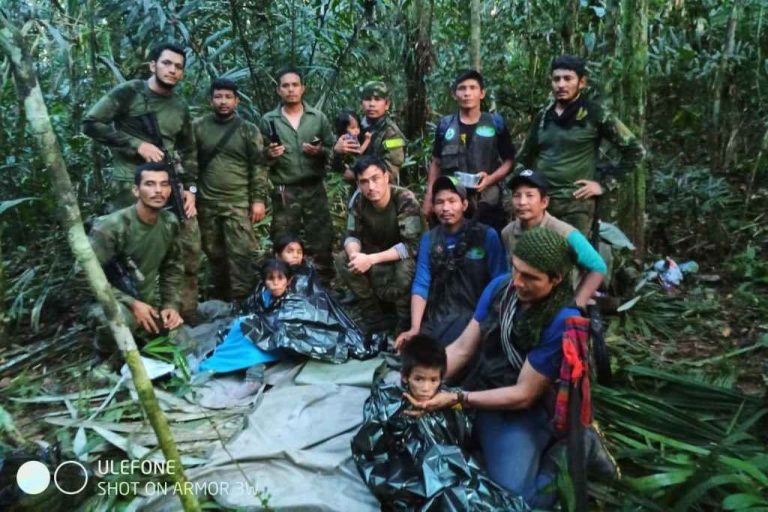 Milagroso hallazgo de los 4 niños en la selva de Putumayo