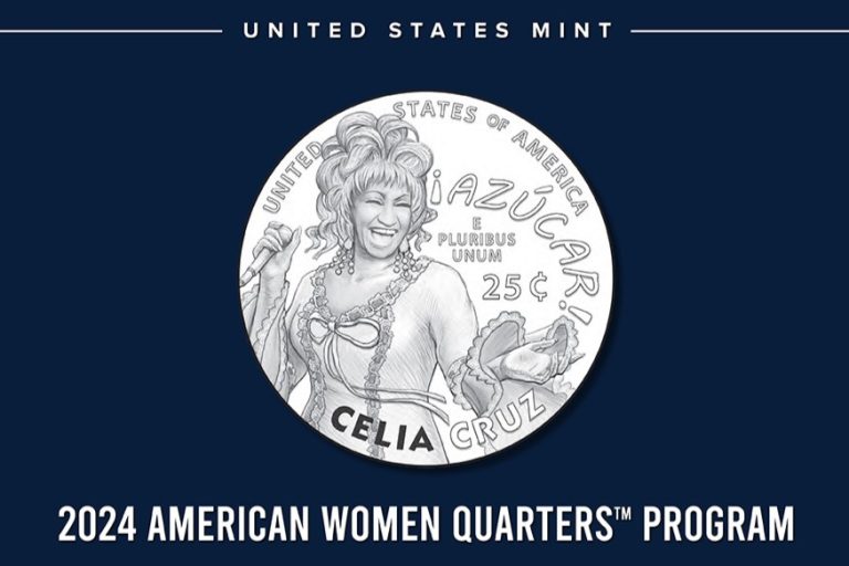 Así luce el Quarter Dollar de Celia Cruz que circulará en Estados Unidos