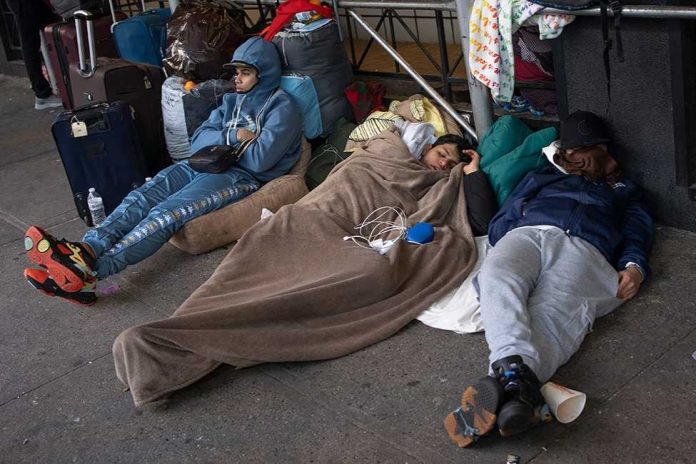 Inmigrantes en NYC duermen en calles y autobuses