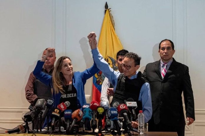 Cinco principales candidatos en las presidenciales de Ecuador