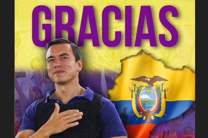Daniel Noboa ganó las elecciones presidenciales del Ecuador