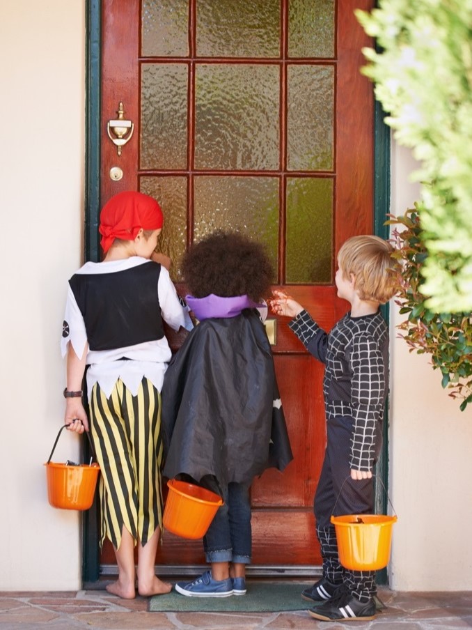 Seguridad cuando los niños quieran pedir dulces