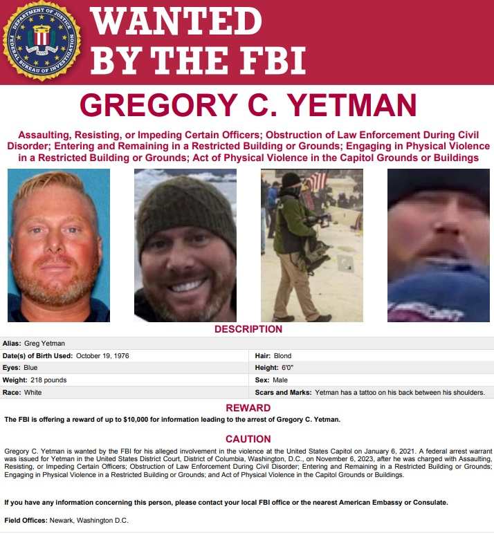 Cartel Wanted FBI Gregory Yetman