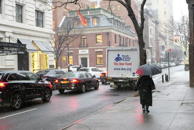 Fuerte tormenta invernal en New York