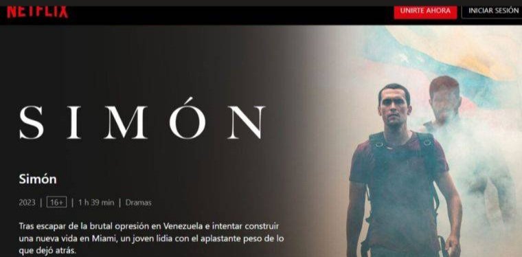 Película venezolana «Simón» lidera en Netflix