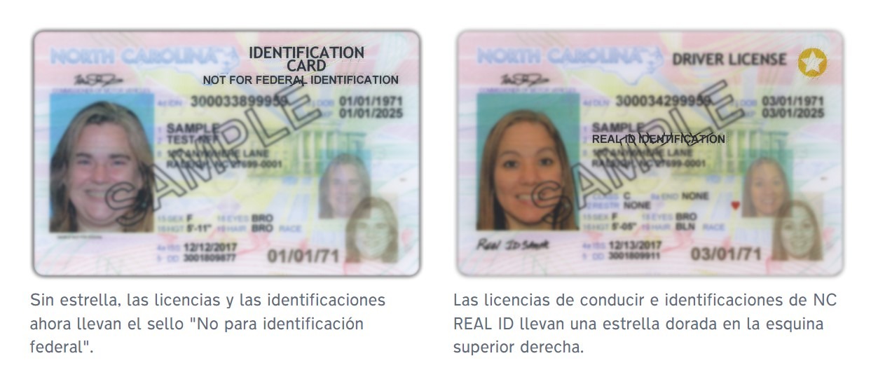 Identificación REAL de Carolina del Norte A partir del 7 de mayo de ...