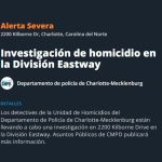 Investigación de homicidio en la División Eastway-cuadra 2200 de Kilborne Drive