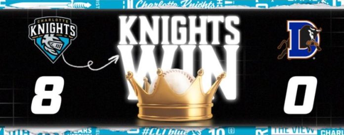 Los Charlotte Knights aprovecharon el poder del bate largo para vencer a los Durham Bulls por 8-0