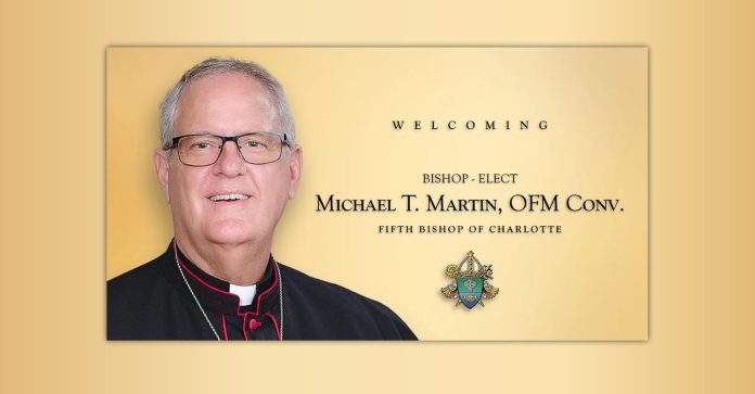 Nuevo obispo de Charlotte Sacerdote Michael T. Martin
