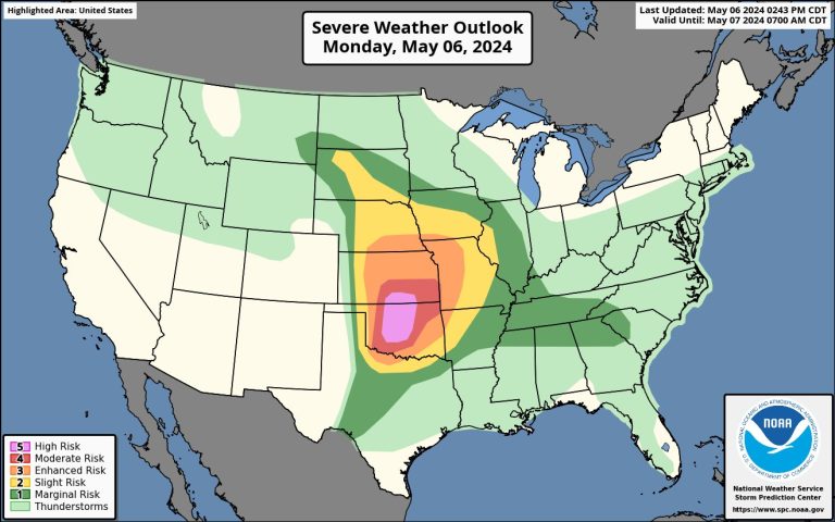 Declaran alerta en Oklahoma por tornados