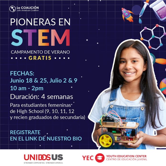 Pioneras en STEM, campamento de verano gratis