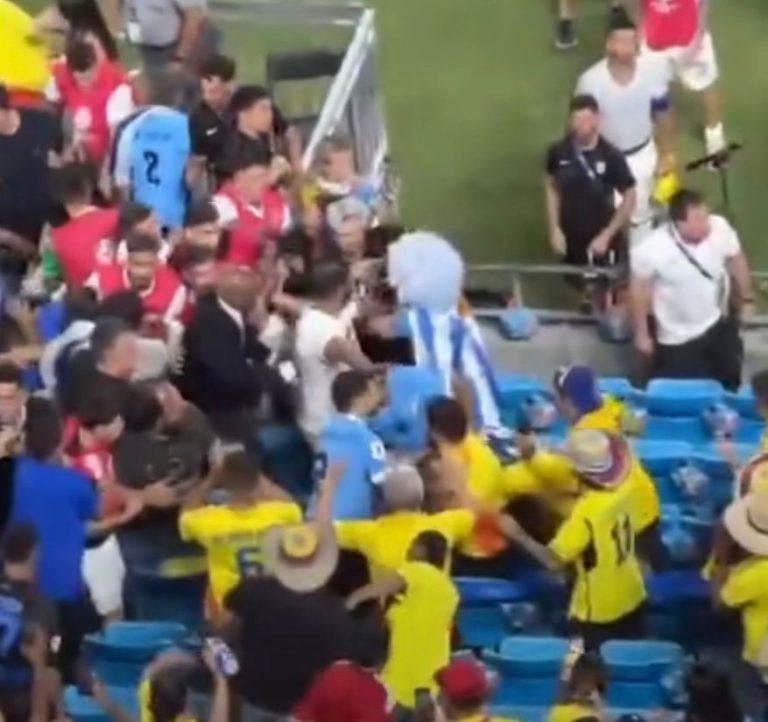 Reacciones tras altercados en partido Colombia Uruguay