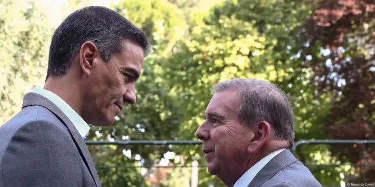 Pedro Sánchez se reunió con el líder venezolano Edmundo González