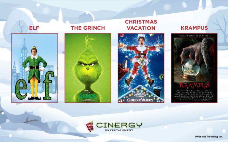 Películas festivas en Cinergy Dine-In Cinemas