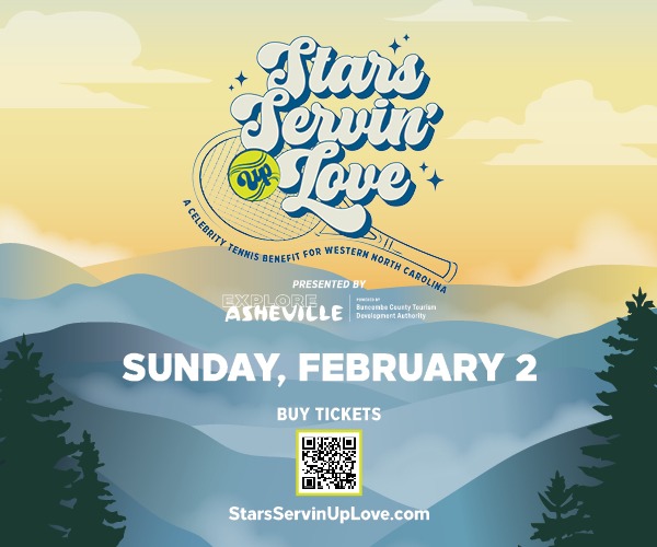 “Stars Servin’ Up Love”, un evento benéfico de tenis en Asheville