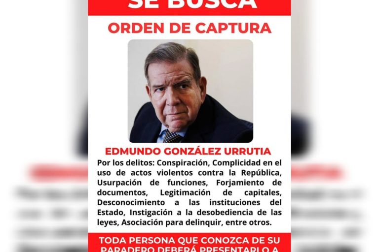 Ofrecen recompensa por la captura de Edmundo González Urrutia