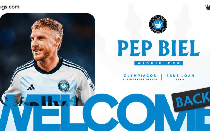 Charlotte FC recupera a Pep Biel cedido por el Olympiacos