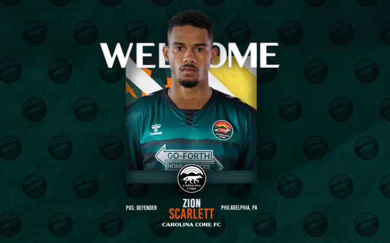 El Carolina Core FC ficha al defensa Zion Scarlett