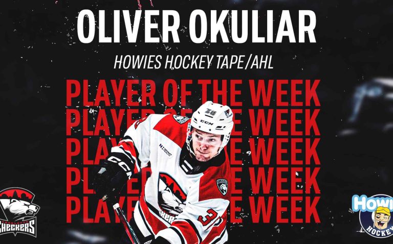 Oliver Okuliar de los Checkers nombrado Jugador de la Semana de la AHL