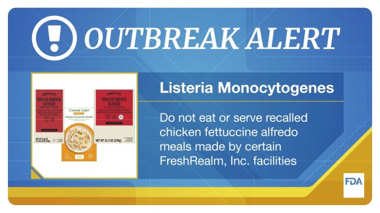 Alertan sobre brote de Listeria en comidas de pollo refrigeradas