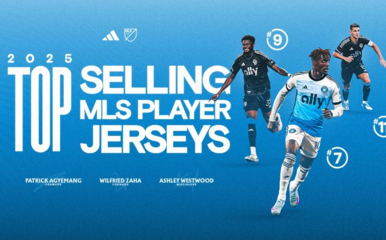 La MLS anuncia las 25 camisetas más vendidas con tres jugadores del Charlotte FC