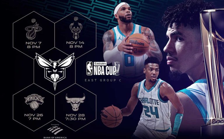 Calendario de los Hornets para la Emirates NBA Cup 2025