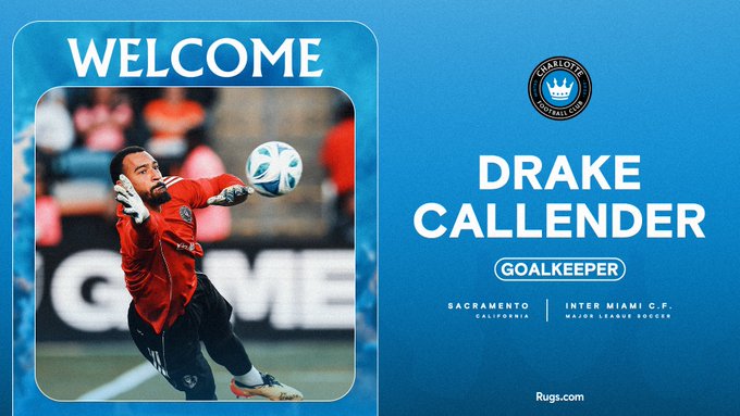 Charlotte FC adquiere a Drake Callender del Inter Miami CF
