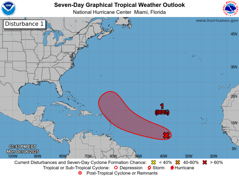 Alerta en el Caribe por la tormenta tropical Jerry