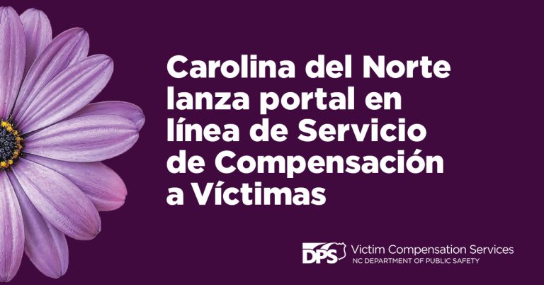 NC lanza portal en línea de compensación a víctimas