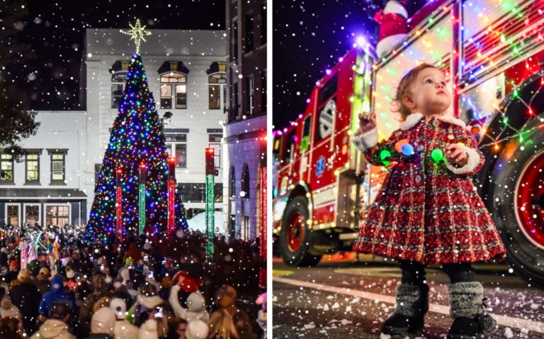 Navidad en el pueblo de Mint Hill y encendido del árbol en Concord
