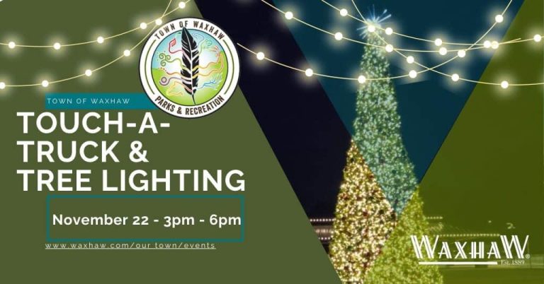 "Toca un camión" y encendido del árbol de Navidad en Waxhaw