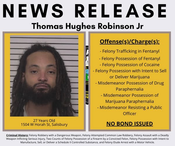 Persecución policial en Salisbury termina con un arresto y el decomiso de drogas