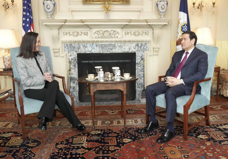 María Corina Machado se reunió con Marco Rubio