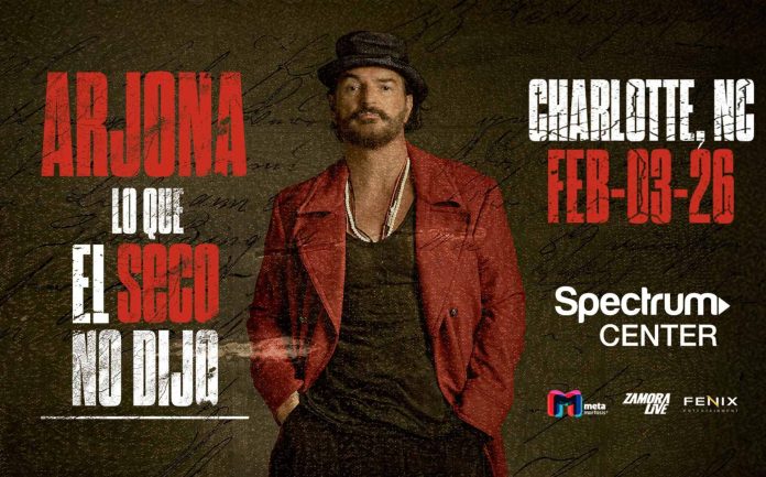 Arjona llega a Charlotte con su tour “Lo que el Seco no dijo”