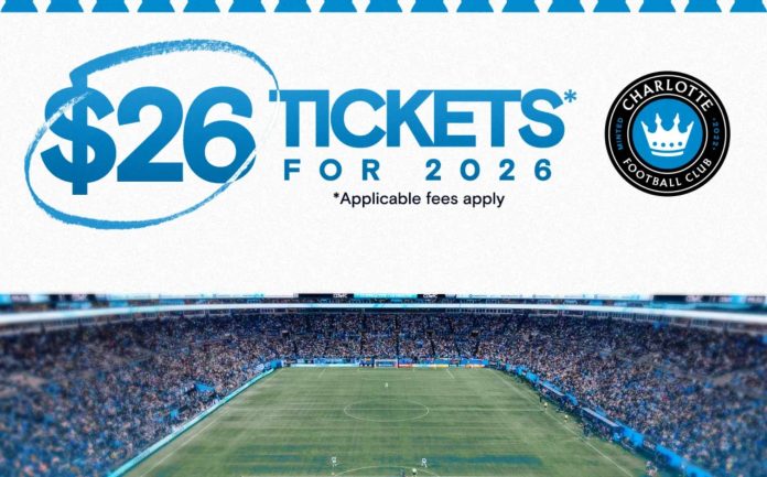 Charlotte FC anuncia un precio de entrada de $26 para la temporada 2026
