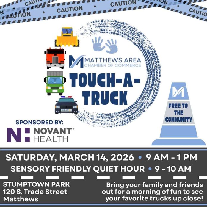 Toca un camión en Matthews el 14 de marzo
