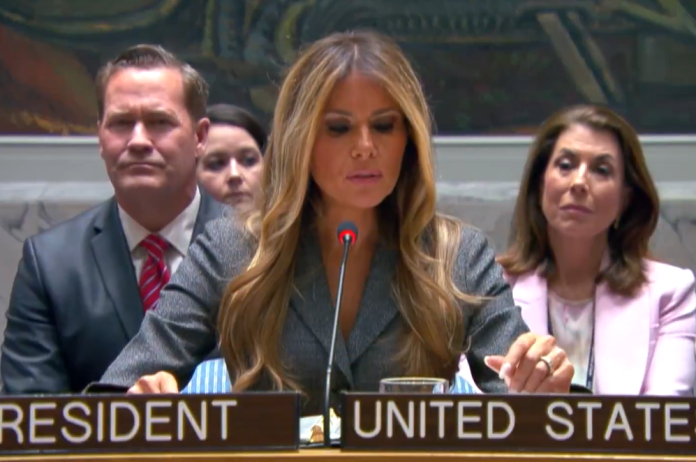 Melania Trump hace historia en el Consejo de Seguridad de la ONU